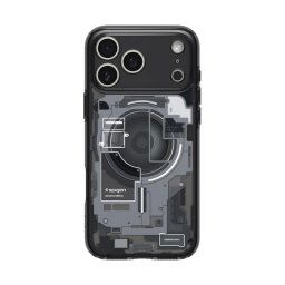 SPIGEN ULTRA HYBRID ZERO ONE műanyag telefonvédő (ütésállóság, légpárnás keret, MagSafe) FEKETE Apple iPhone 17 Pro