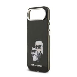 KARL LAGERFELD IML AQUARELLE KARL AND CHOUPETTE szilikon telefonvédő (ütésállóság, kameravédő) FEKETE Apple iPhone Air