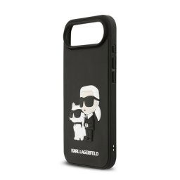 KARL LAGERFELD 3D RUBBER KARL AND CHOUPETTE szilikon telefonvédő (ütésállóság, 3D) FEKETE Apple iPhone Air