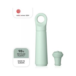 Vacu Vin Loop Vákuumpumpa borzár Design (1 db dugóval) Jade