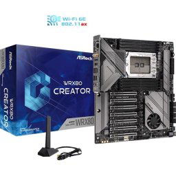 ASRock MB Sc sWRX8 WRX80 Creator R2.0, AMD WRX8, 8xDDR4, 1xVGA, WiFi, eATX, ASRock MB Sc sWRX8 WRX80 Creator R2.0, AMD WRX8, 8xDDR4, 1xVGA, WiFi, eATX