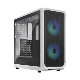 Fractal Design Focus 2 RGB White TG Clear Tint/Midi Tower/Transpar./Fekete-fehér és fehér