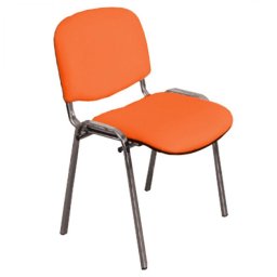 Szék kórtermi támlás króm 7011 narancs