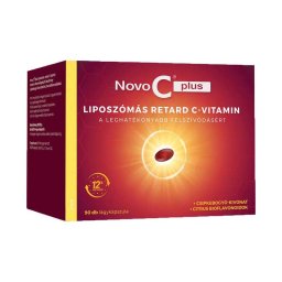 Novo C Plus liposzómás retard C-vitamin lágykapszula csipkebogyóval 90x
