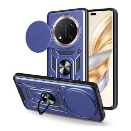 Defender szilikon telefonvédő (ütésállóság, tartógyűrű, kameravédő) SÖTÉTKÉK Honor Magic7 Lite