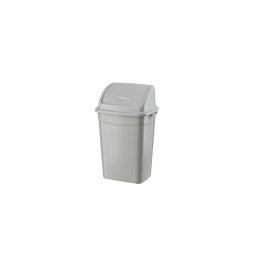 Szemetes kuka billenő fedéllel műanyag 50 literes szürke UP122-002