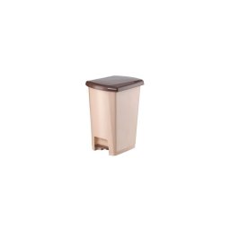 Szemetes kuka pedálos műanyag 40 literes SLIM barna UP402-210