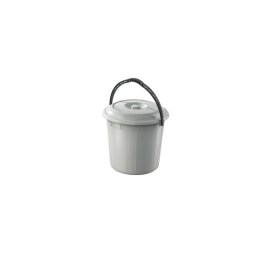 Szemetes kuka fedeles műanyag 10 literes szürke UP618-002