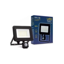 Zelux Led Reflektor 30W IP65 NW 4000K Mozgásérzékelős PIR