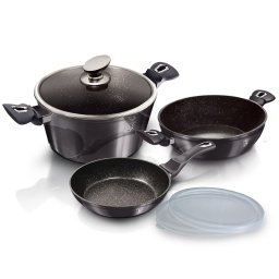 Berlinger Haus Edénykészlet 6 részes márvány bevonattal Carbon Pro BH/6905