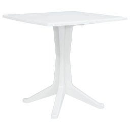vidaXL Kerti Asztal Fehér 70 x 70 x 71.7 cm Műanyag