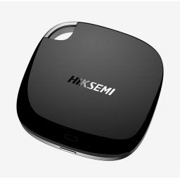HIKSEMI Külső SSD T100, 512GB, hordozható, 450MB/s, USB 3.0 Type-C, Fekete