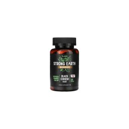 YumVs Strong Earth fekete kohos gyömbérrel barack ízű gumivitamin, 60db