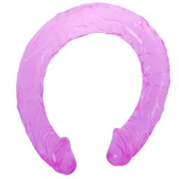 BAILE - érzéki dupla vízálló dildó lila 44,5 cm