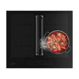 Klarstein Chef-Fusion Down Air System, indukciós tűzhely + DownAir páraelszívó, 60 cm, 600 m³/h EEC A (CGCH3-ChefFus-60BK)