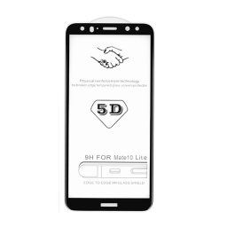 Huawei Honor Magic 7 Lite / X9c / X60 Pro, Kijelzővédő fólia, ütésálló fólia (az íves részre is!), Tempered Glass (edzett üveg), fekete