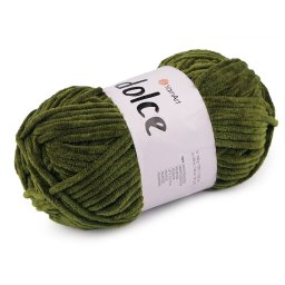 YarnArt Dolce zsenília kötő- és horgoló fonal, 100g, 772, khakizöld