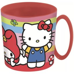 Hello Kitty micro műanyag bögre 390 ml Nr 01