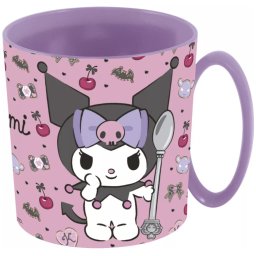 Hello Kitty Kuromi micro műanyag bögre 390 ml Nr 01