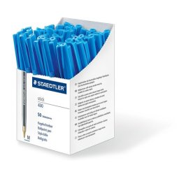 STAEDTLER Golyóstoll, 0,3 mm, kupakos, STAEDTLER "Stick 430 F", kék