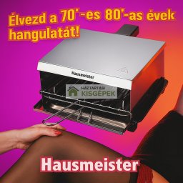 HAUSMEISTER HM8812 RETRO SZENDVICS SÜTŐ 800W