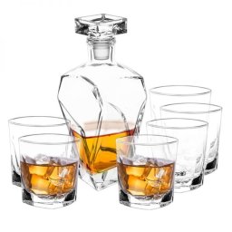 Altom Marco üveg whisky-s pohár készlet üveggel (750 ml) - 6 pohárral (280 ml)