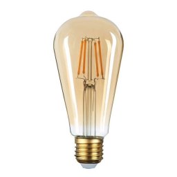 Optonica dimmelhető vintage filament E27 LED izzó 8W 700lm 2500K meleg fehér arany üveg bura edison 1322
