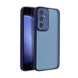 Szilikon telefonvédő (ütésállóság, akril hátlap, kameravédő) SÖTÉTKÉK Samsung Galaxy S25 FE (SM-S731)