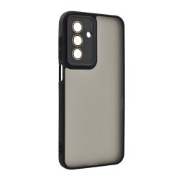 Szilikon telefonvédő (ütésállóság, akril hátlap, kameravédő) FEKETE Samsung Galaxy A17 5G (SM-A176)