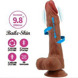 BAILE Calisto – élethű, 24 cm-es dildó