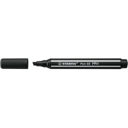 STABILO Filctoll, 1-5 mm, vágott hegy, STABILO "Pen 68 MAX", fekete