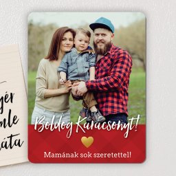 Kárácsonyi fényképes hűtőmágnes