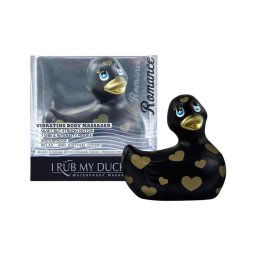 My Duckie Romance 2.0 - csikló vibrátor (fekete-arany)