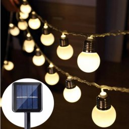 Garland 10 LED napelemes függőgolyók