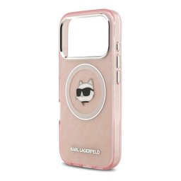 KARL LAGERFELD IML CHOUPETTE HEAD LOGO MAGSAFE szilikon telefonvédő (ütésállóság, kameravédő, MagSafe) RÓZSASZÍN Apple iPhone 17 Pro Max