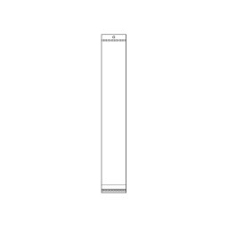 Ragasztócsíkos celofán tasak jellegű BOPP tasak akasztóval 7x45cm fényes