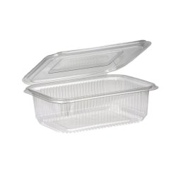 Salátás tál egybefedeles PET 1000 ml 100 db/csomag