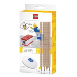 LEGO Grafitceruza szett, HB, hegyezővel, radírral, mini figurával, LEGO