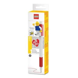 LEGO Zseléstoll, 0,7 mm, kupakos, mini figurával, LEGO, piros