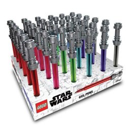 LEGO Zseléstoll display, 0,7 mm, fénykard, LEGO "Star Wars", 6 különböző szín