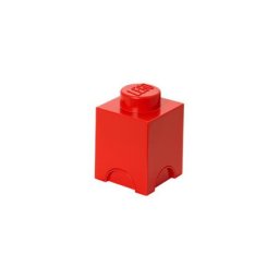 LEGO Tárolódoboz, szögletes, LEGO, piros