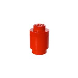 LEGO Tárolódoboz, henger, LEGO, piros