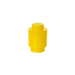 LEGO Tárolódoboz, henger, LEGO, sárga