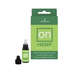 Sensuva Hemp - bizsergető intim olaj nőknek (5 ml)