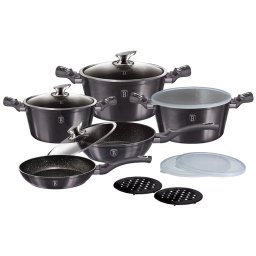 Berlinger Haus Edénykészlet 13 részes márvány bevonattal Carbon Pro Edition BH/6886