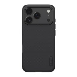 NILLKIN SUPER FROSTED PRO műanyag telefonvédő (ütésállóság, gumírozott, érdes felület) FEKETE Apple iPhone 17 Pro Max