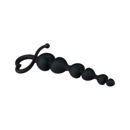 EasyToys - gyöngyös anál dildó (fekete)
