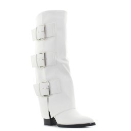 Monogrant - Jenet fehér női magasszárú csizma