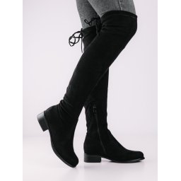 Yolera - Fox fekete női magasszárú csizma