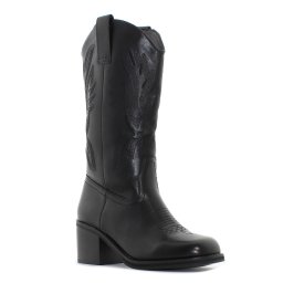 Monogrant - Lio fekete női magasszárú csizma